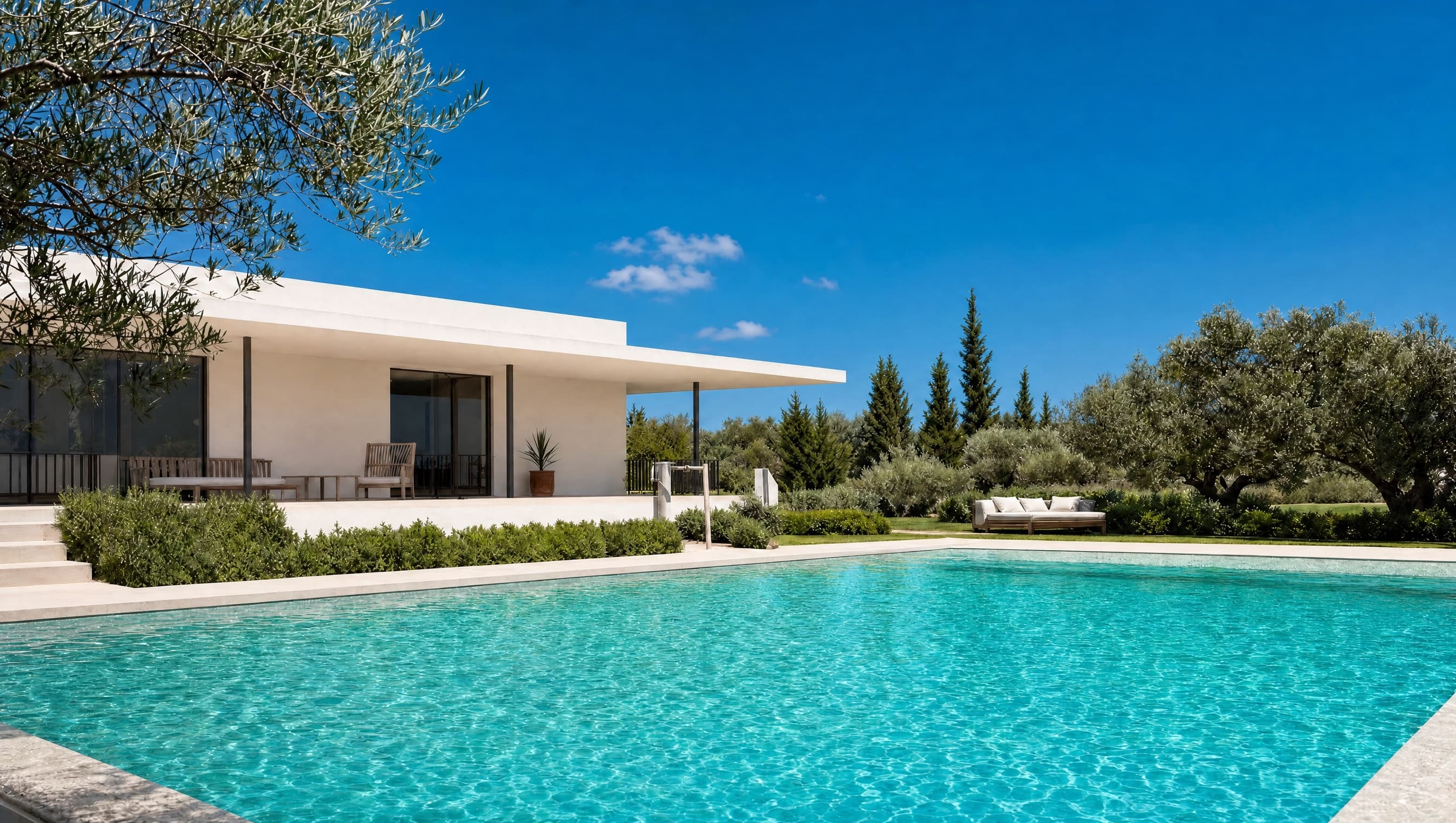 A secluded house held in pines, close to the sea