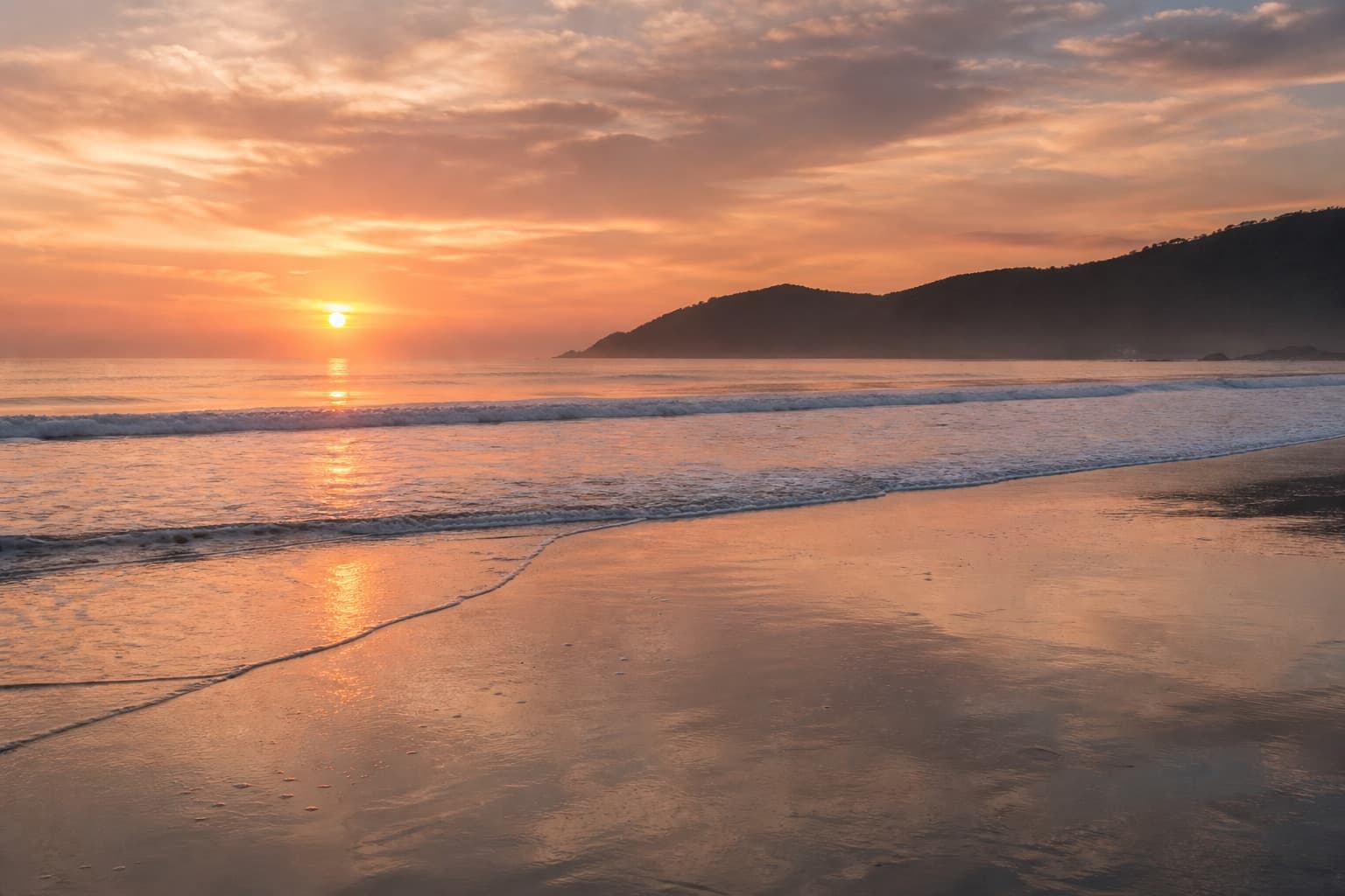 First light over the bay