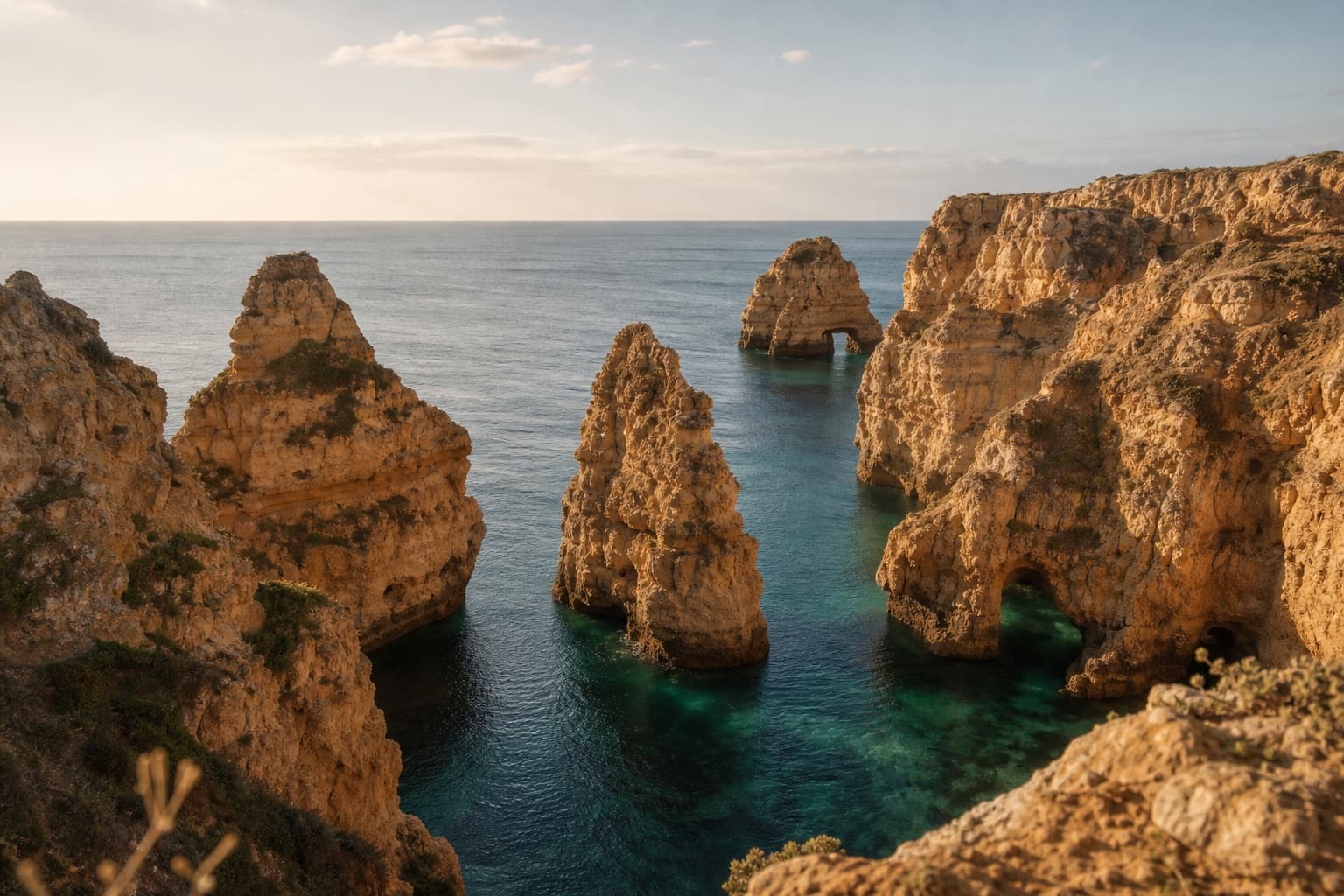 The golden cliffs of Ponta da Piedade