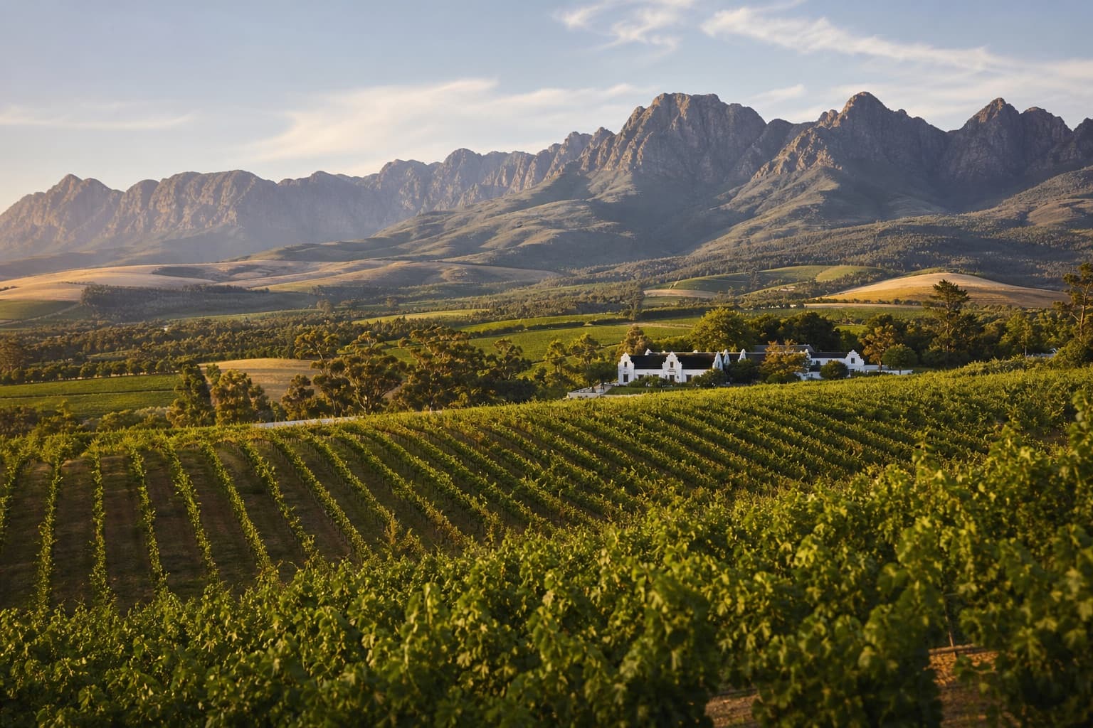 The Stellenbosch winelands